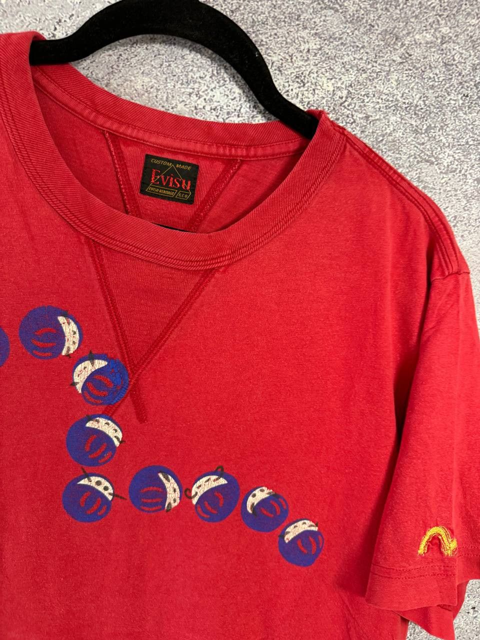 Evisu × Vintage Vintage Evisu Big Logo Red Tee y2k Large Size US L / EU 52-54 / 3 - 8 Thumbnail