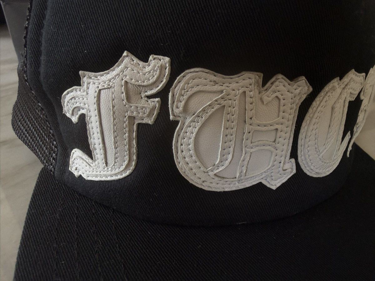Chrome Hearts Chrome Hearts White Leather Patch Fuck Trucker Hat RARE Size ONE SIZE - 4 Thumbnail