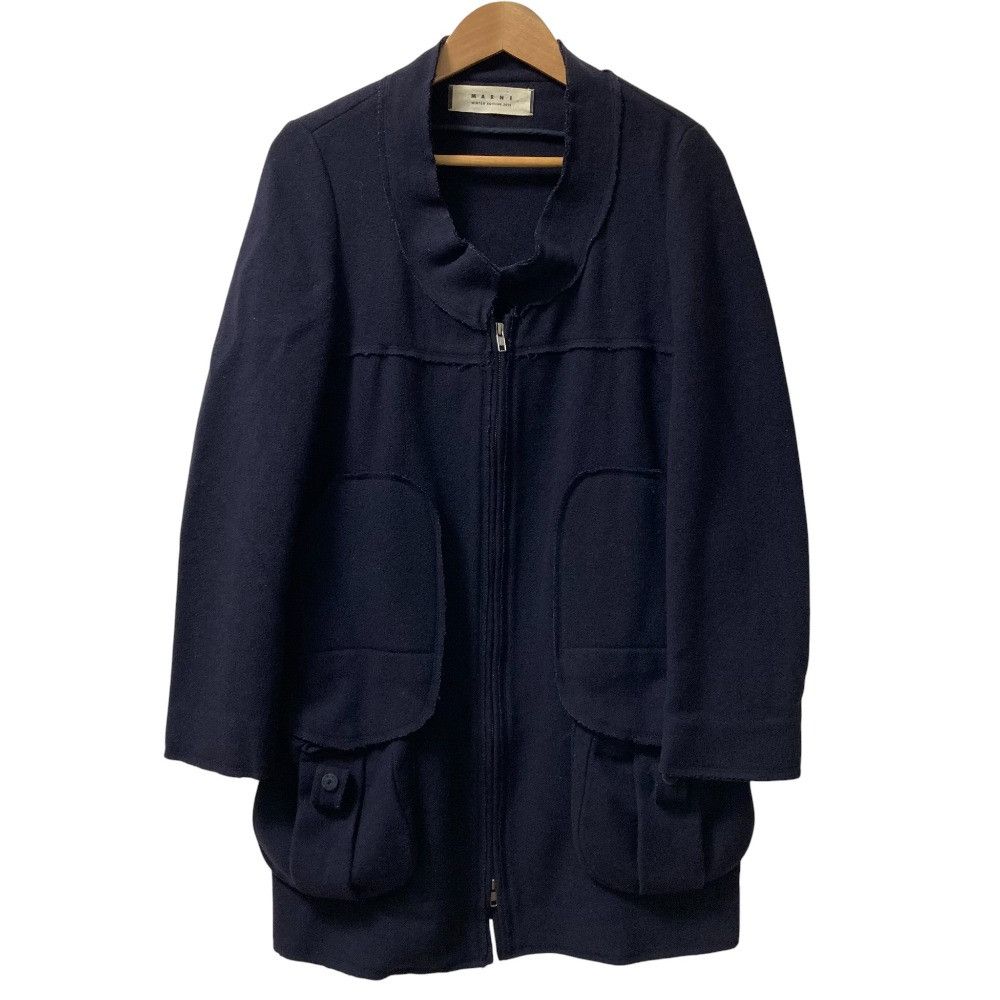 Marni Marni Marni Cutoff Design Wool Coat Textile Outerwear DUTY FREE for USA Size ONE SIZE - 1 Thumbnail