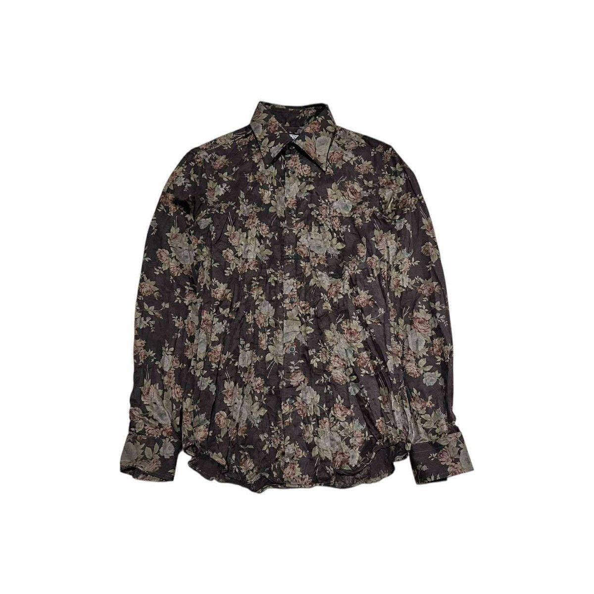 Tornado Mart 🔥Y2K Vintage Tornado Mart Shirt Wrinkled Floral Overprint Size US M / EU 48-50 / 2 - 4 Thumbnail