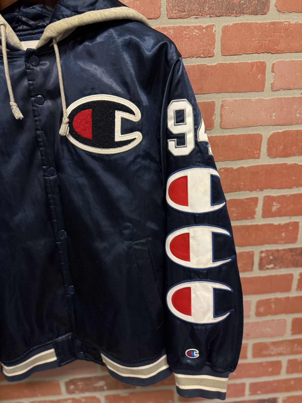 Champion × Supreme Supreme Champion Jacket Size M Blue RARE Size US M / EU 48-50 / 2 - 5 Thumbnail