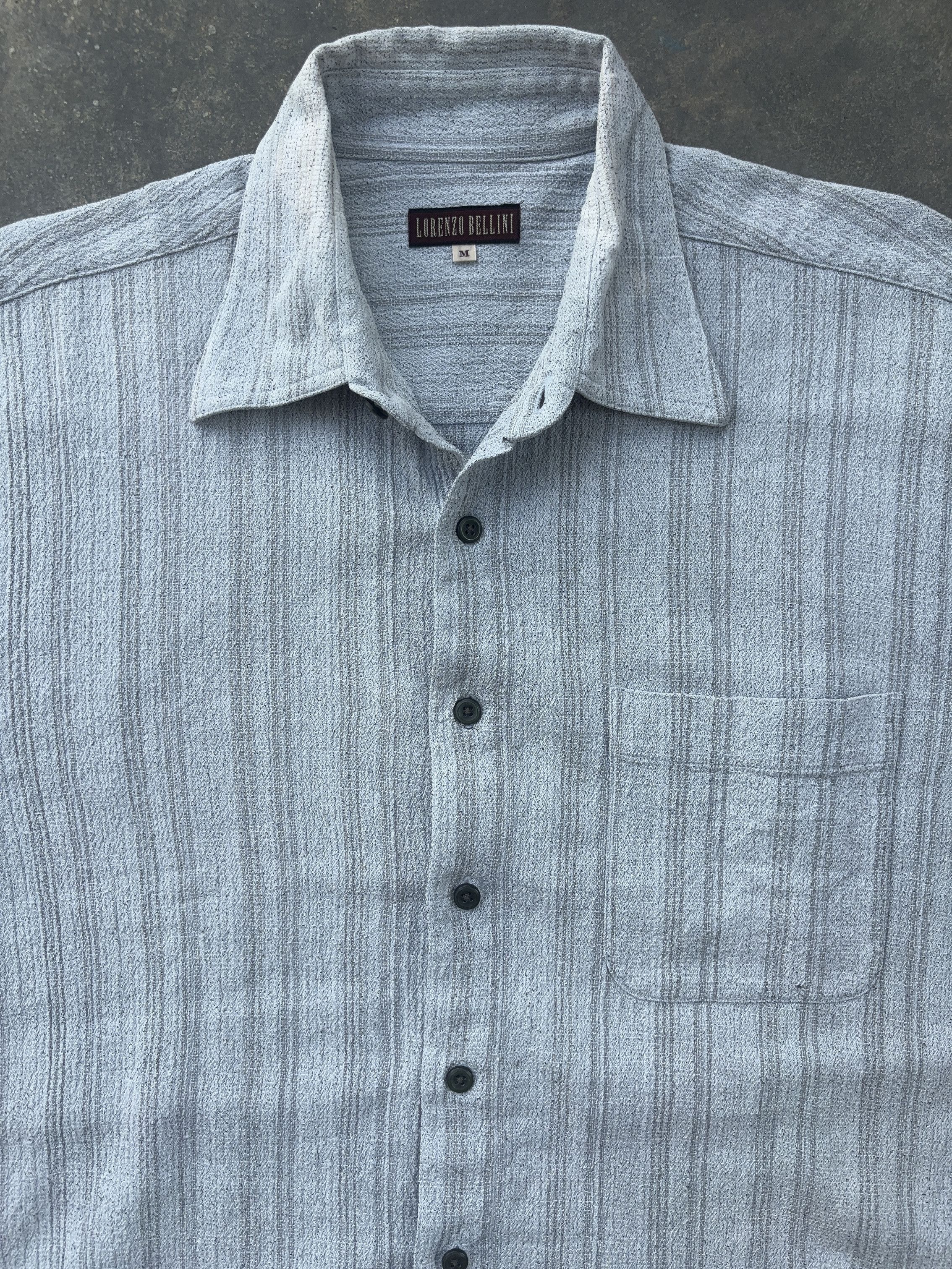 Other Lorenzo Bellini Vintage Casual Blue Button Up Shirt Size US M / EU 48-50 / 2 - 4 Thumbnail
