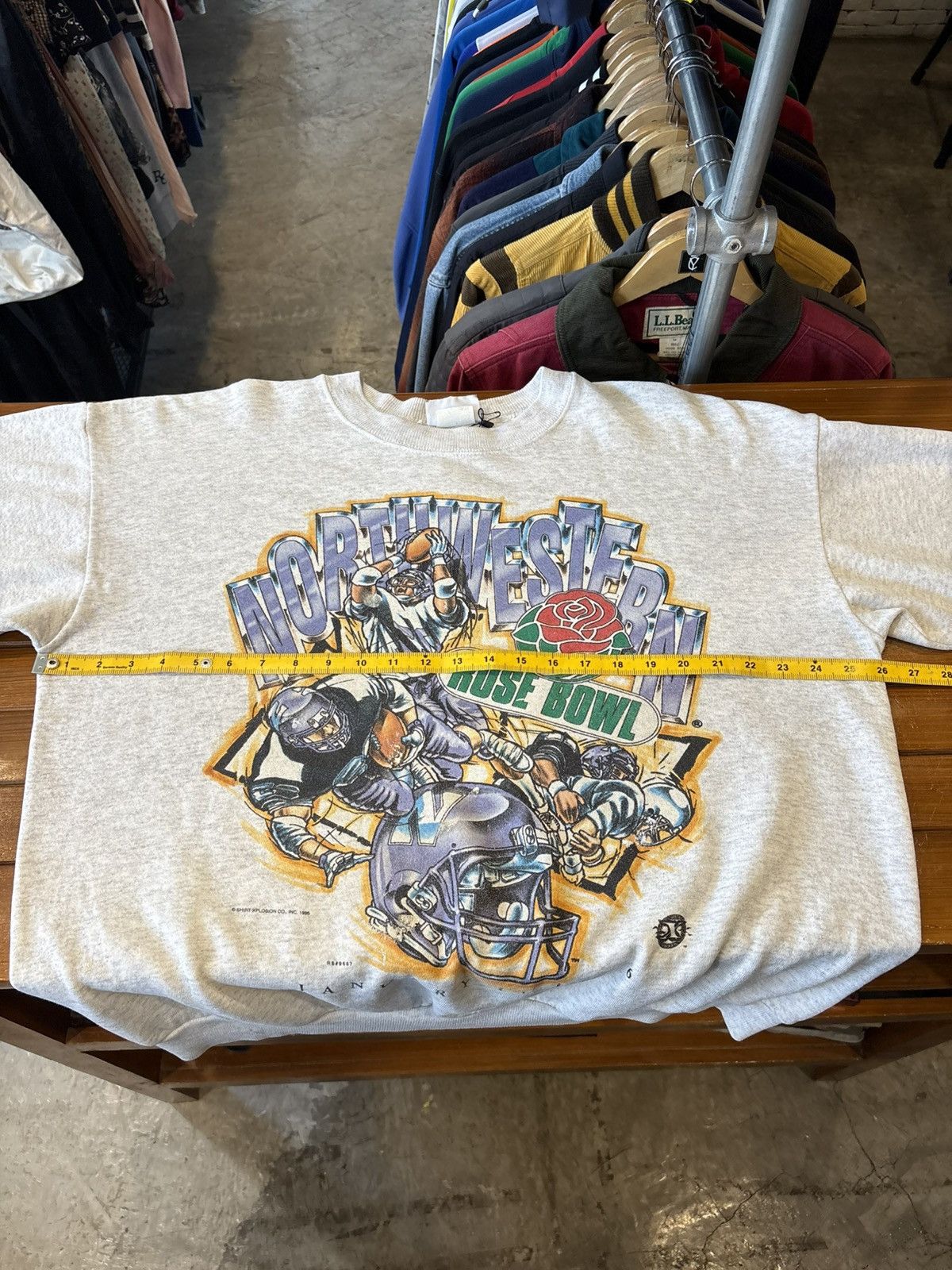 NFL Vintage 1997 Northwestern Rose Bowl Sweatshirt Size US XL / EU 56 / 4 - 20 Thumbnail