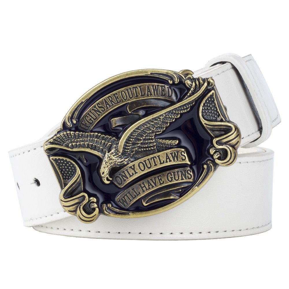 Designer Crazy Vintage Belt Riveted Belts Menswear Accessories Size ONE SIZE - 4 Thumbnail