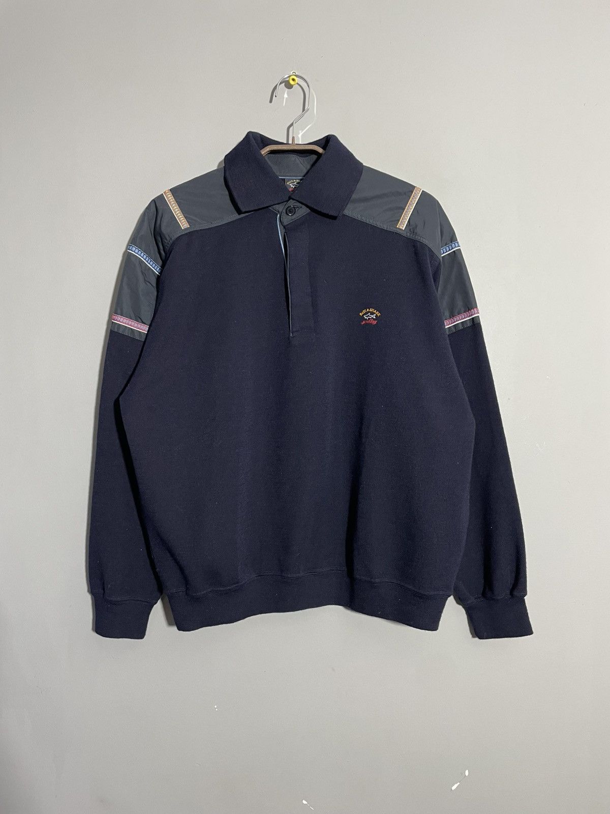 Paul & Shark Paul&Shark Mens Navy Blue Wool Jumper size M Size US M / EU 48-50 / 2 - 1 Thumbnail