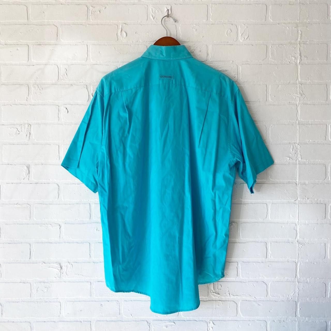 U.S. Polo Assn. 90s vintage blue short sleeved button up Size large Size US L / EU 52-54 / 3 - 2 Thumbnail