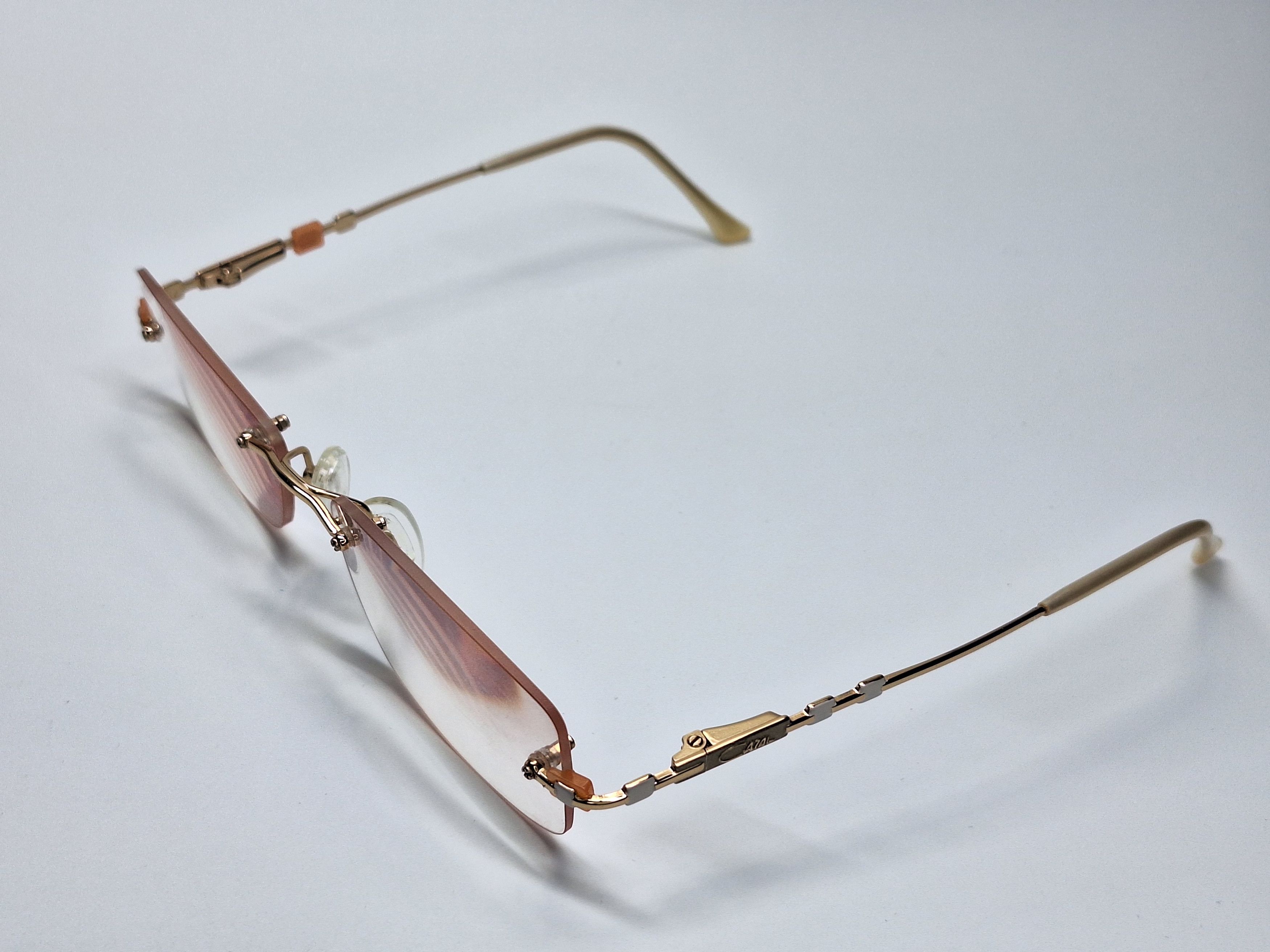 Cazal Vintage Cazal High-End Rimless Eyeglass Frame Luxury Rare Size ONE SIZE - 3 Thumbnail