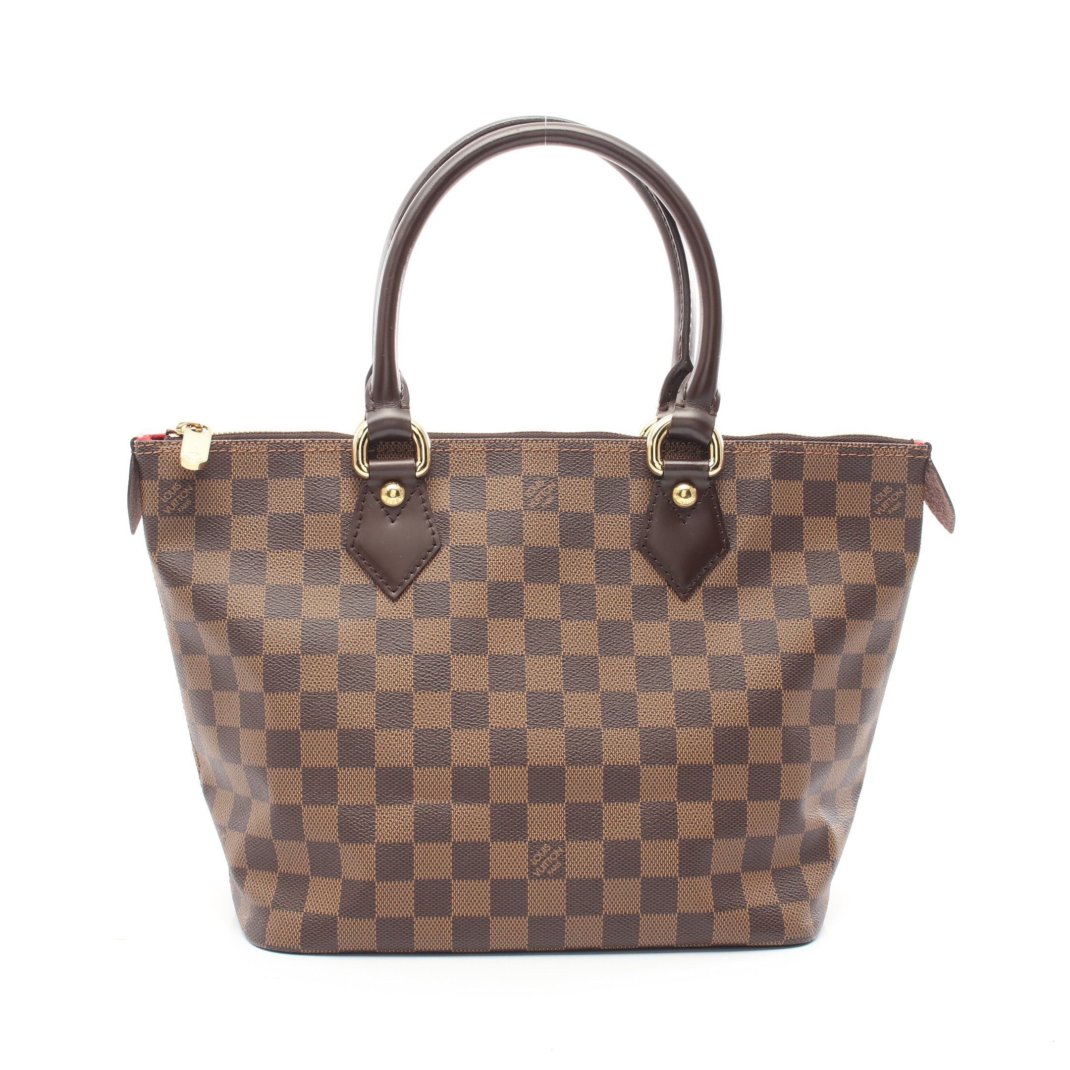 Louis Vuitton Louis Vuitton Saleya Pm Damier Ebene Handbag Tote Bag Leather Brown Size ONE SIZE - 1 Thumbnail