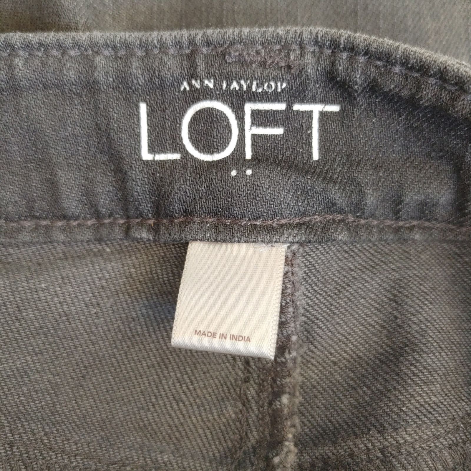 Loft Loft Women's 8 Petite Modern Skinny Dark Gray Wash Jeans Size 30" / US 8 / IT 44 - 3 Thumbnail
