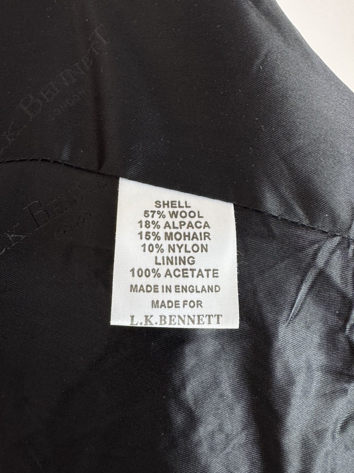 LK Bennett LK BENNETT Cropped Evening Jacket Black Wool Mohair&Alpaca Size S / US 4 / IT 40 - 7 Thumbnail