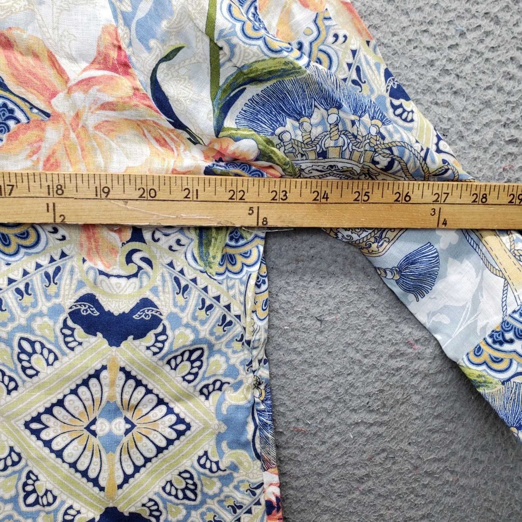 Vintage Chico's Tunic Shirt Womens Large Multi Floral Geometric Linen No Iron Button-Up Size L / US 10 / IT 46 - 4 Thumbnail