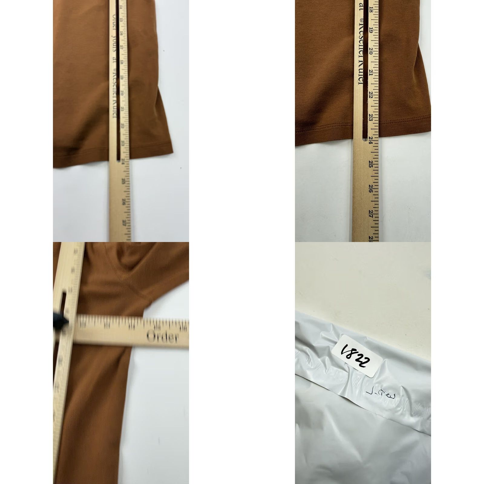 J.Crew J.Crew Shirt Womens Small Brown Perfect Fit V Neck Long Sleeve Cotton Tee Top Size S / US 4 / IT 40 - 8 Thumbnail