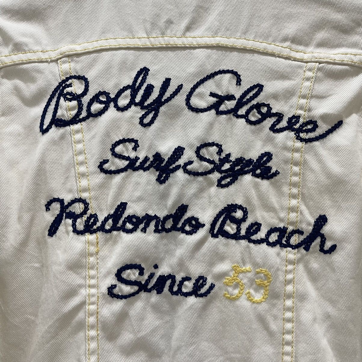 Body Glove × Vintage Rare Vintage Body Glove White Denim Trucker Button Jacket Size M / US 6-8 / IT 42-44 - 11 Thumbnail