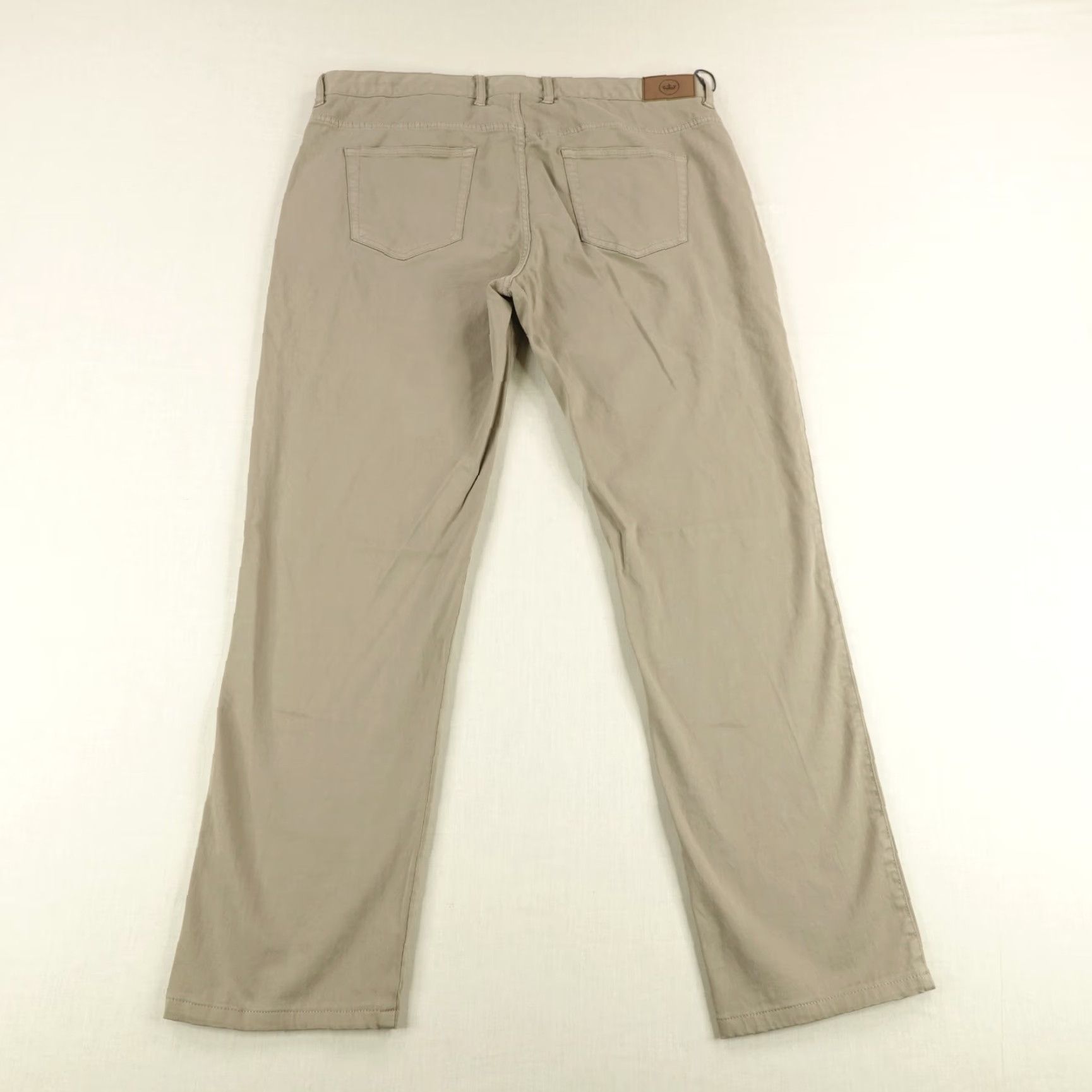 Peter Millar PETER MILLAR Chino Pants Mens 38 Regular Beige Performance Flex Golf Stretch Size US 37 - 4 Thumbnail