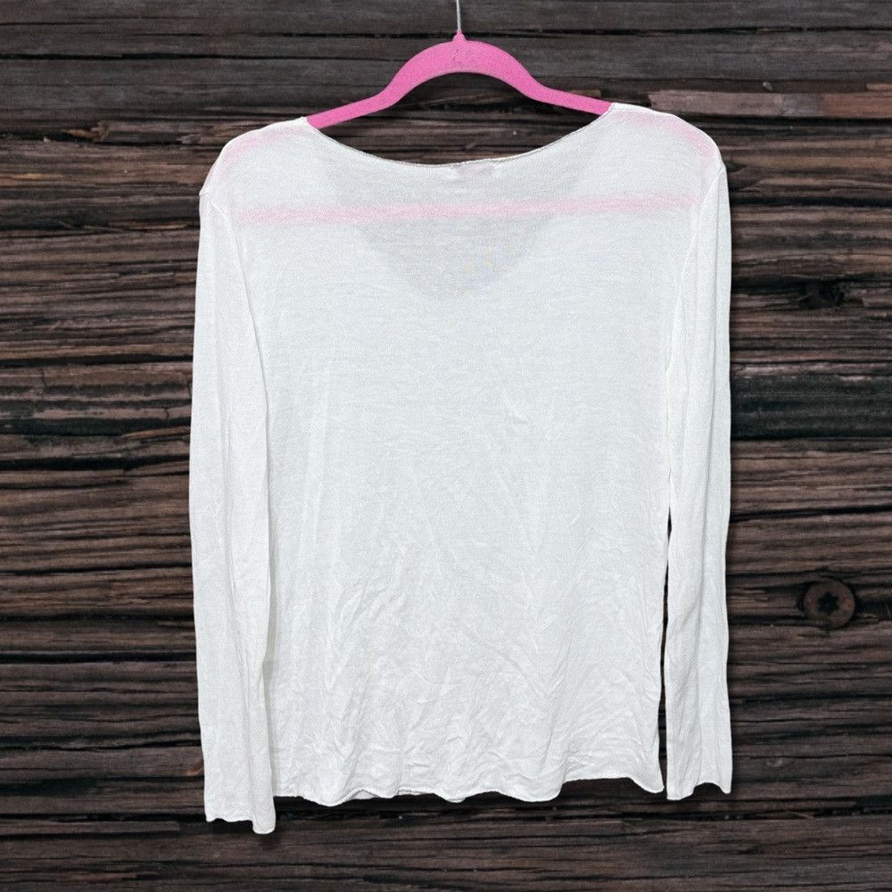 Other Scandal Silver Metallic Hem Top Size S / US 4 / IT 40 - 2 Thumbnail
