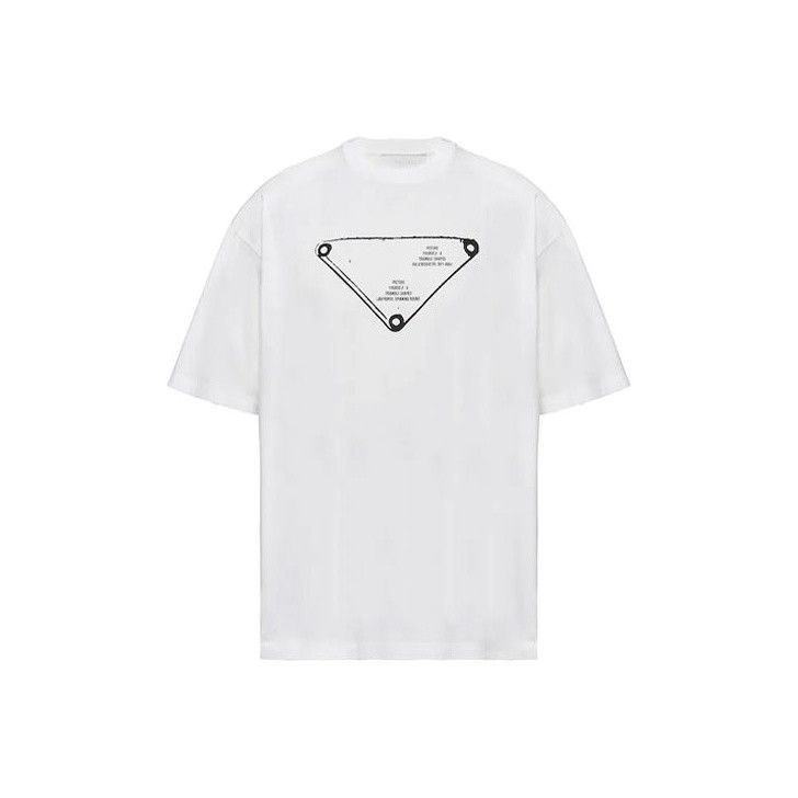 Prada Prada Triangle Print T-Shirt Size M Size US M / EU 48-50 / 2 - 1 Thumbnail