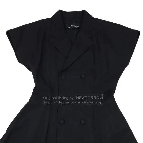 Comme des Garcons Comme Des Garcons Navy blue vintage double-breasted dress Size S / US 4 / IT 40 - 4 Thumbnail