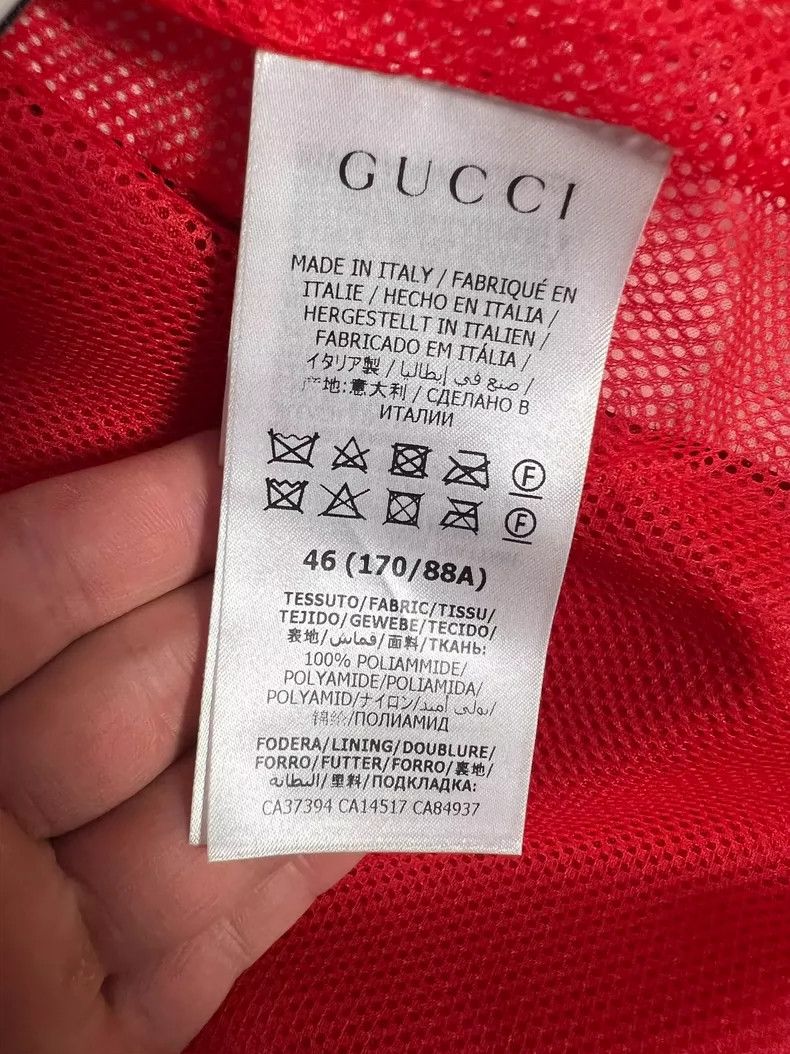 Gucci Gucci Color-blocked logo embroidered red and blue windbreak Size US S / EU 44-46 / 1 - 4 Thumbnail