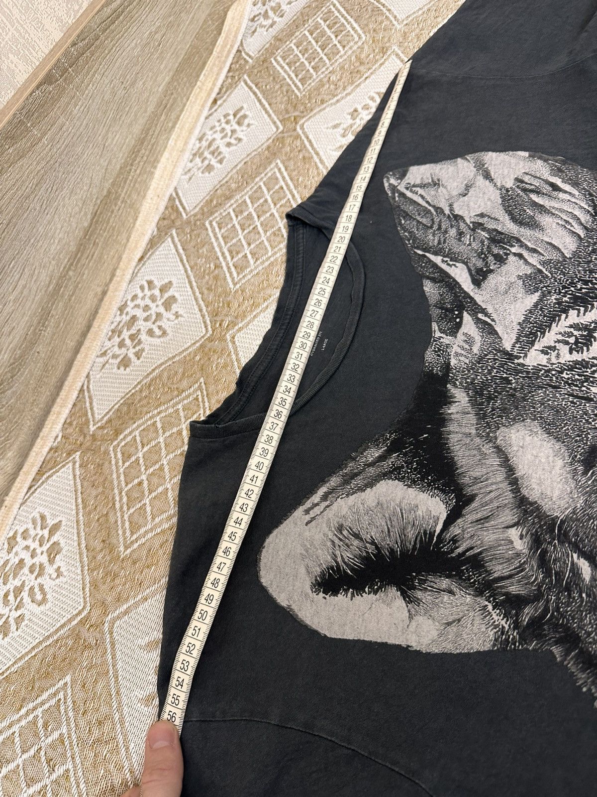 Allsaints 🔥 Allsaints Wolf Print Oversized Fit T Shirt Vintage Art Y2K Size US L / EU 52-54 / 3 - 10 Thumbnail