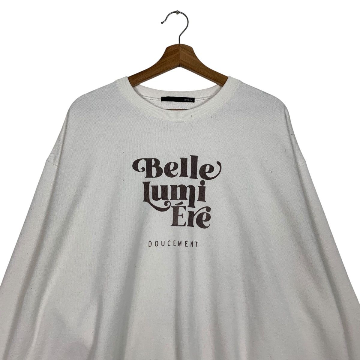 Japanese Brand Belle Lumi Ere Doucement Crewneck Sweatshirt #3624-C166 Size US M / EU 48-50 / 2 - 2 Thumbnail