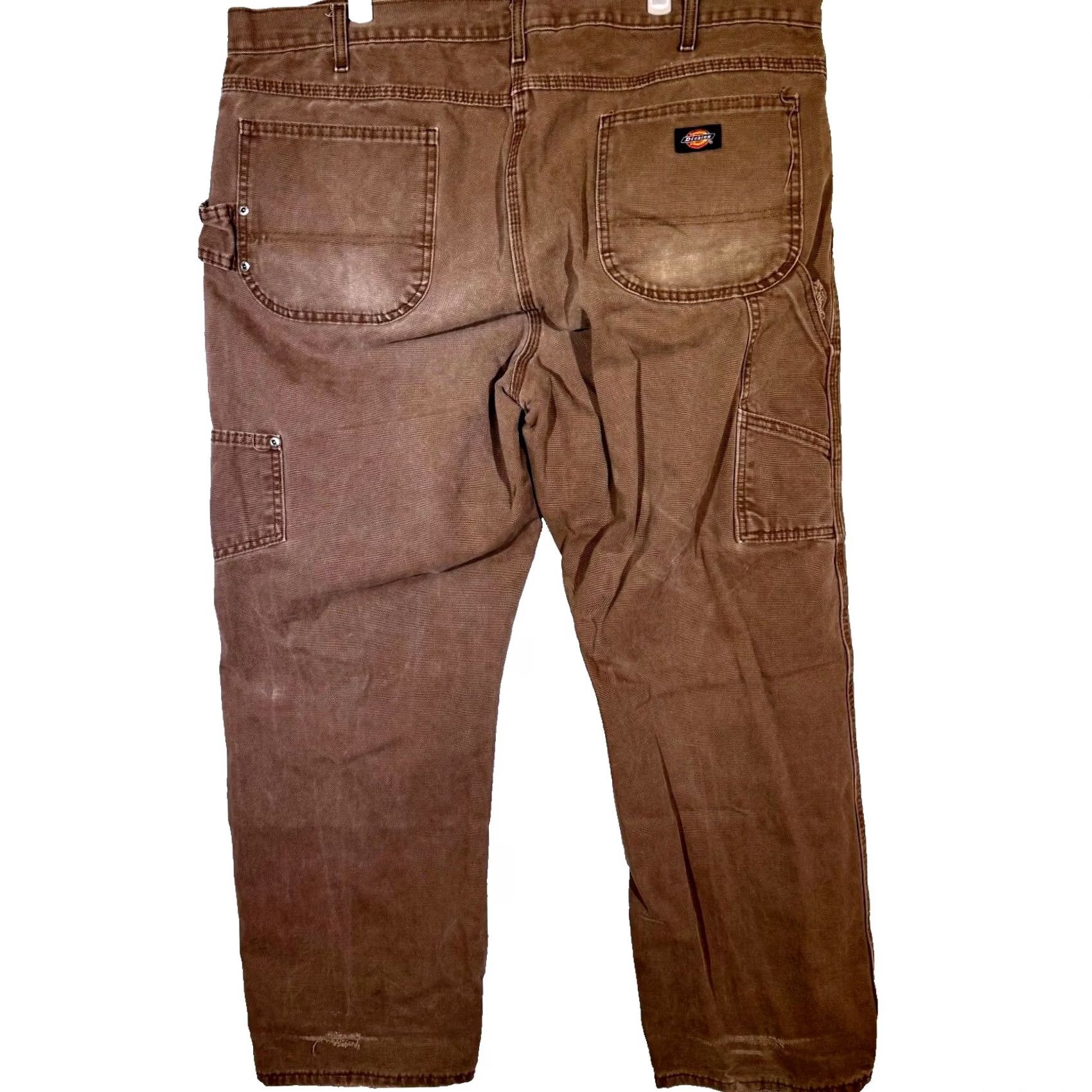 Dickies Dickies Carpenter Jeans 42x30 Brown 100 Percent Cotton Workwear Utility Men Size US 42 / EU 58 - 2 Thumbnail