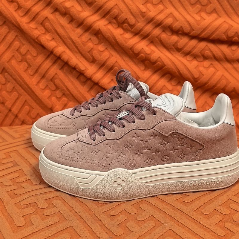 Louis Vuitton Louis Vuitton Groovy Pink Low-Top Sneakers -2505 Size US 6 / IT 36 - 1 Thumbnail