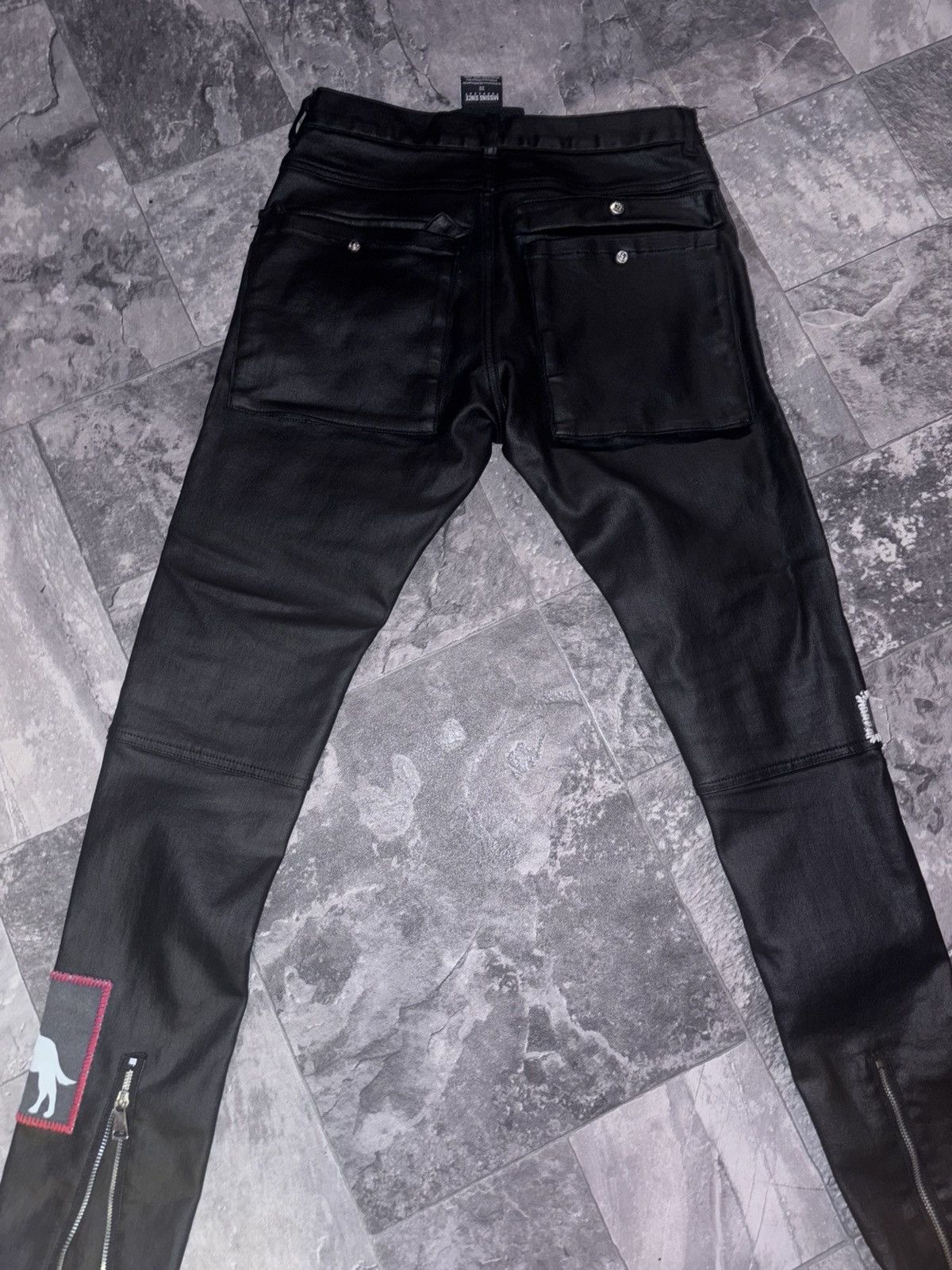 City Morgue × Missing Since Thursday MST Black Tar Denim Size US 29 - 4 Thumbnail