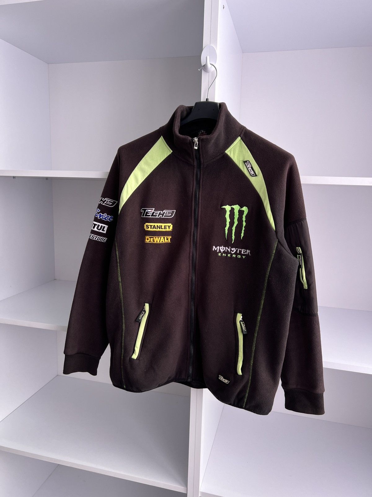 Vintage Vintage Techno Monster Energy racing fleece zip sweatshirt Size US M / EU 48-50 / 2 - 2 Thumbnail