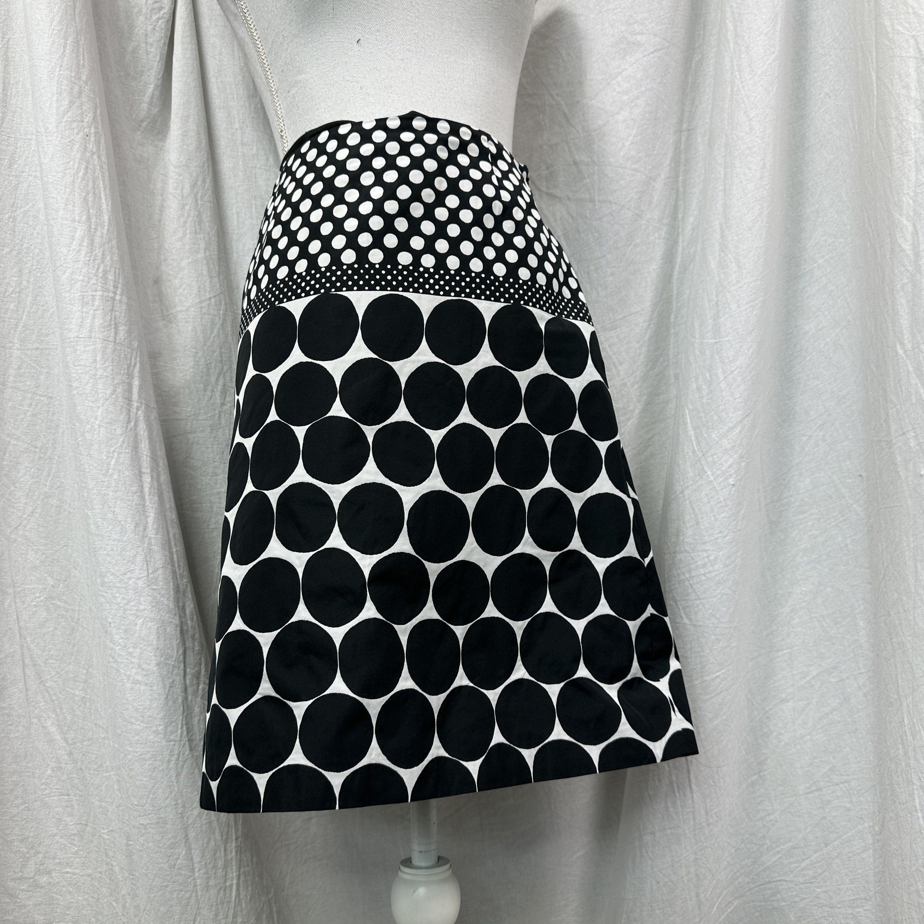 Max Mara Vintage Avant Garde Polka Dot Max Mara Skirt Y2K Size 25" / US 0 / IT 36 - 5 Thumbnail