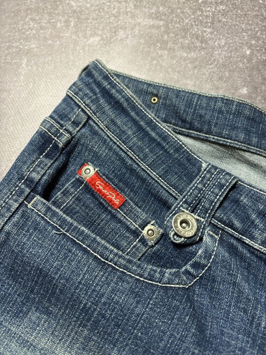 Japanese Brand CRAZY FLARED SOUTH POLE VINTAGE JEANS y2k if six was nine Size US 28 / EU 44 - 4 Thumbnail