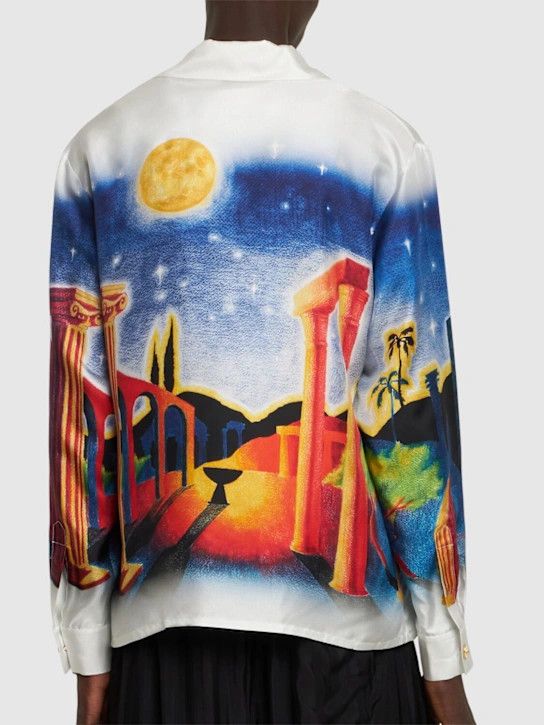 Casablanca o1lsvrm0425 Long Sleeve Silk Shirt in Multicolor Size US L / EU 52-54 / 3 - 3 Thumbnail