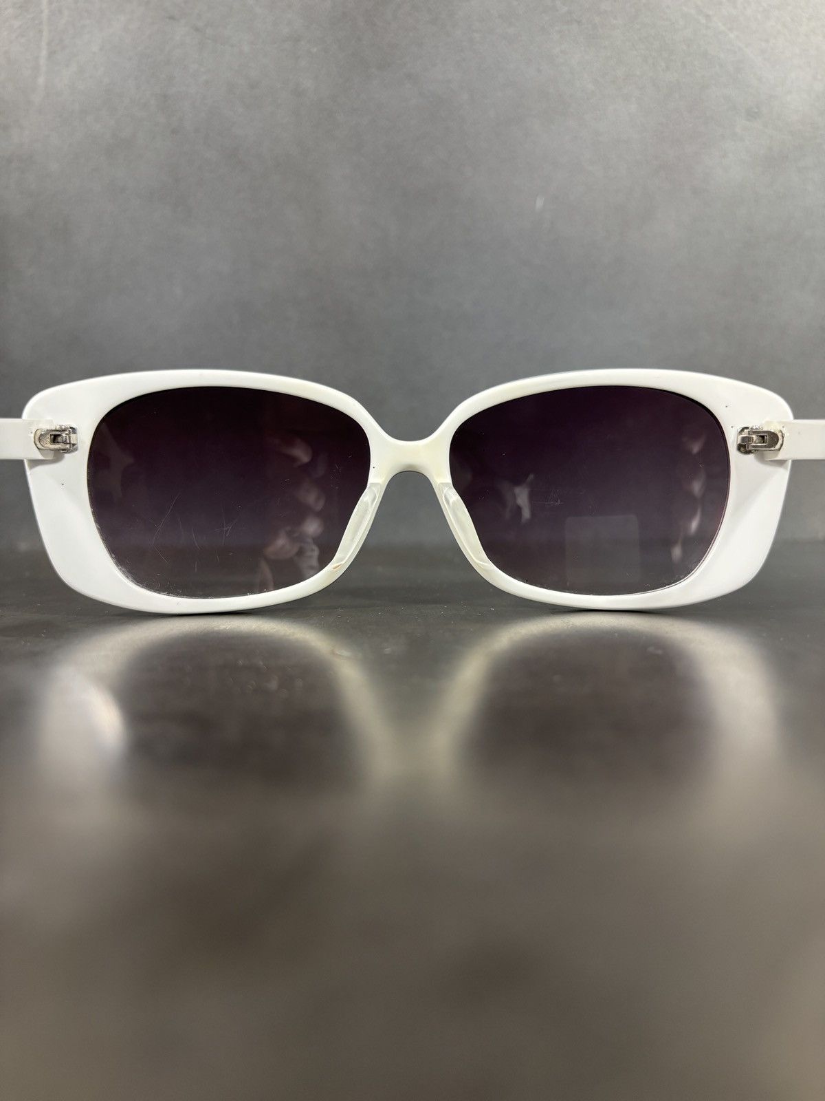 Calvin Klein F/W 2009 Calvin Klein Sunglasses Butterfly CK 4091/S White Size ONE SIZE - 13 Thumbnail