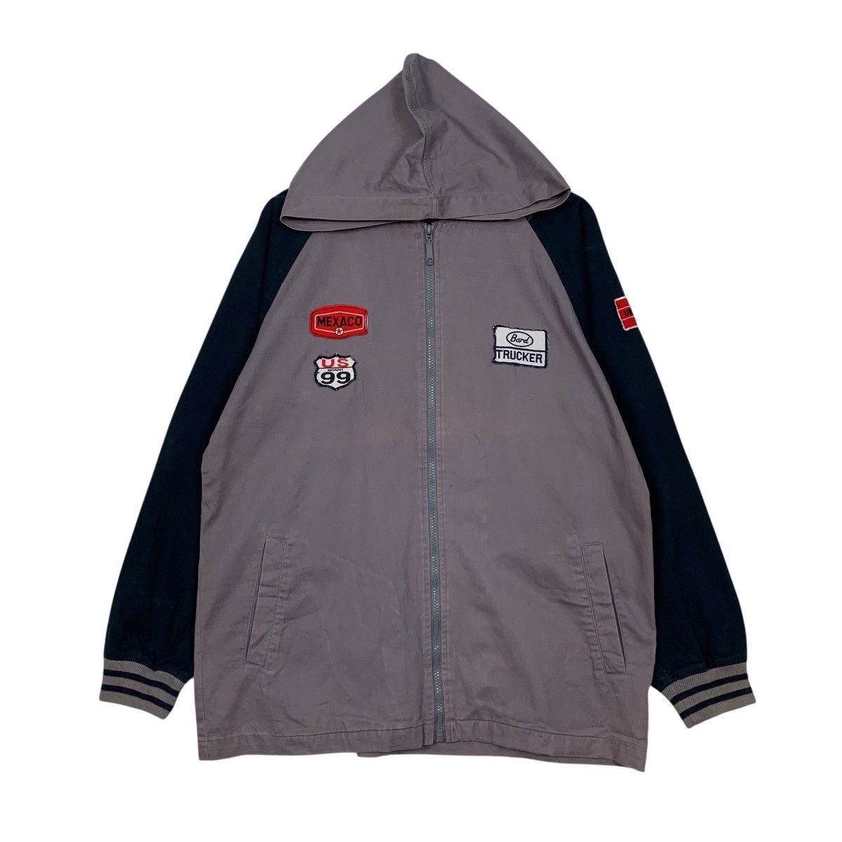 Japanese Brand Bard Trucker US Route 99 Hooded Zipper Jacket Size US L / EU 52-54 / 3 - 1 Thumbnail