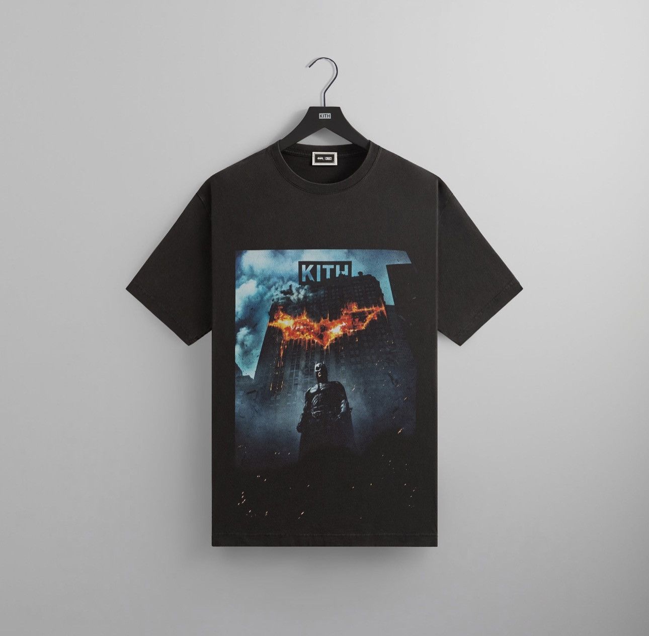 Batman × Kith Batman Kith Dark Knight Teaser Vintage Tee Black T 