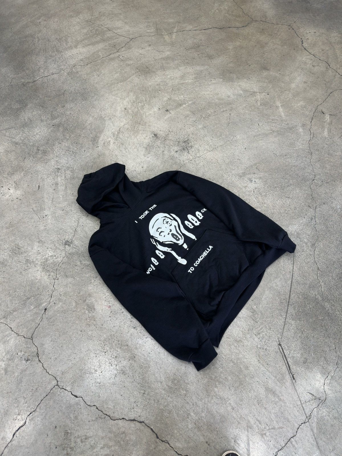 Image of Cactus Plant Flea Market x Lil Yachty Cpfm Coachella “Wok” Hoodie in Black, Men's (Size 2XL)