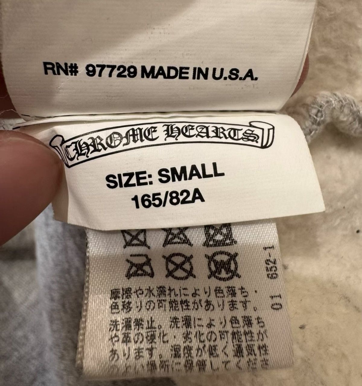 Chrome Hearts Chrome Hearts Grey Fleece-Lined Hoodie Size US S / EU 44-46 / 1 - 4 Thumbnail