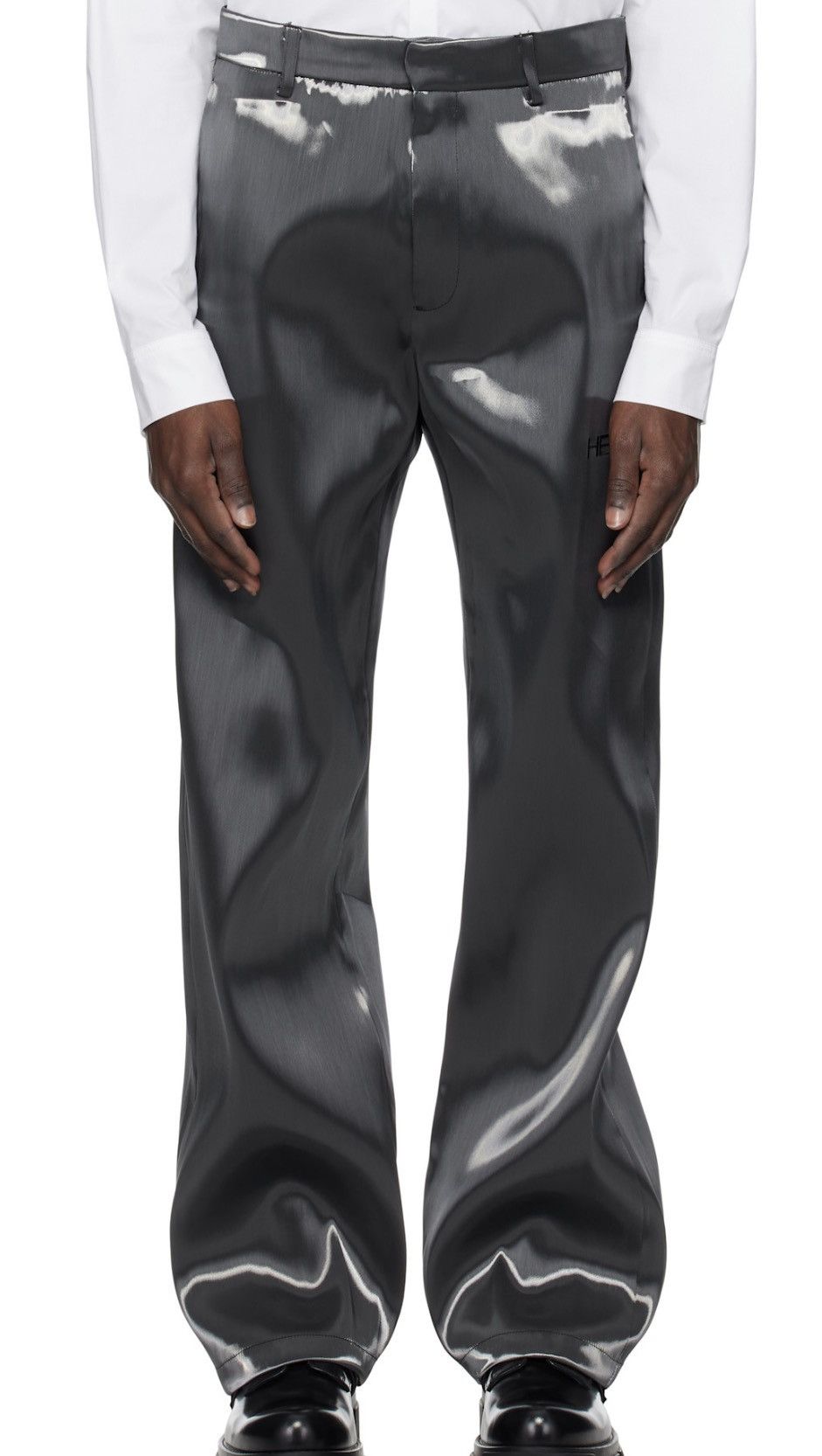Heliot Emil Liquid Metal Trousers in Silver, Men's (Size 36) — image 2 of 6