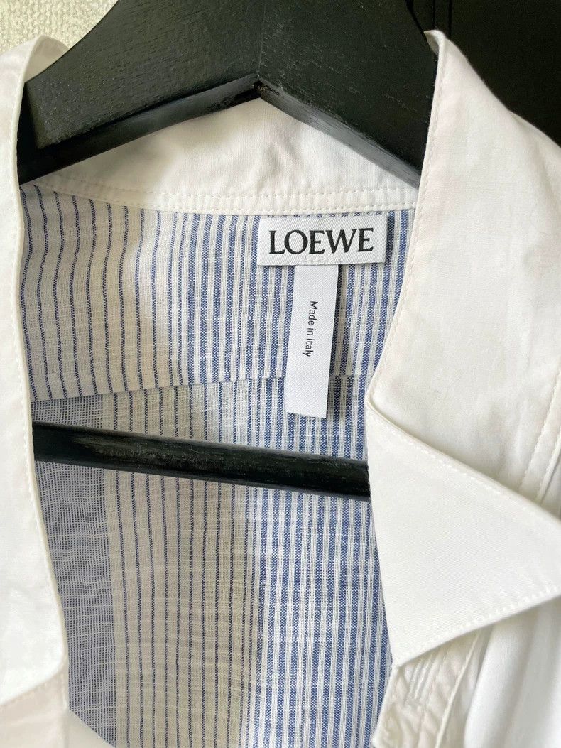 Loewe LOEWE Patchwork material shirt dress Size XXS / US 00 / IT 34 - 5 Thumbnail