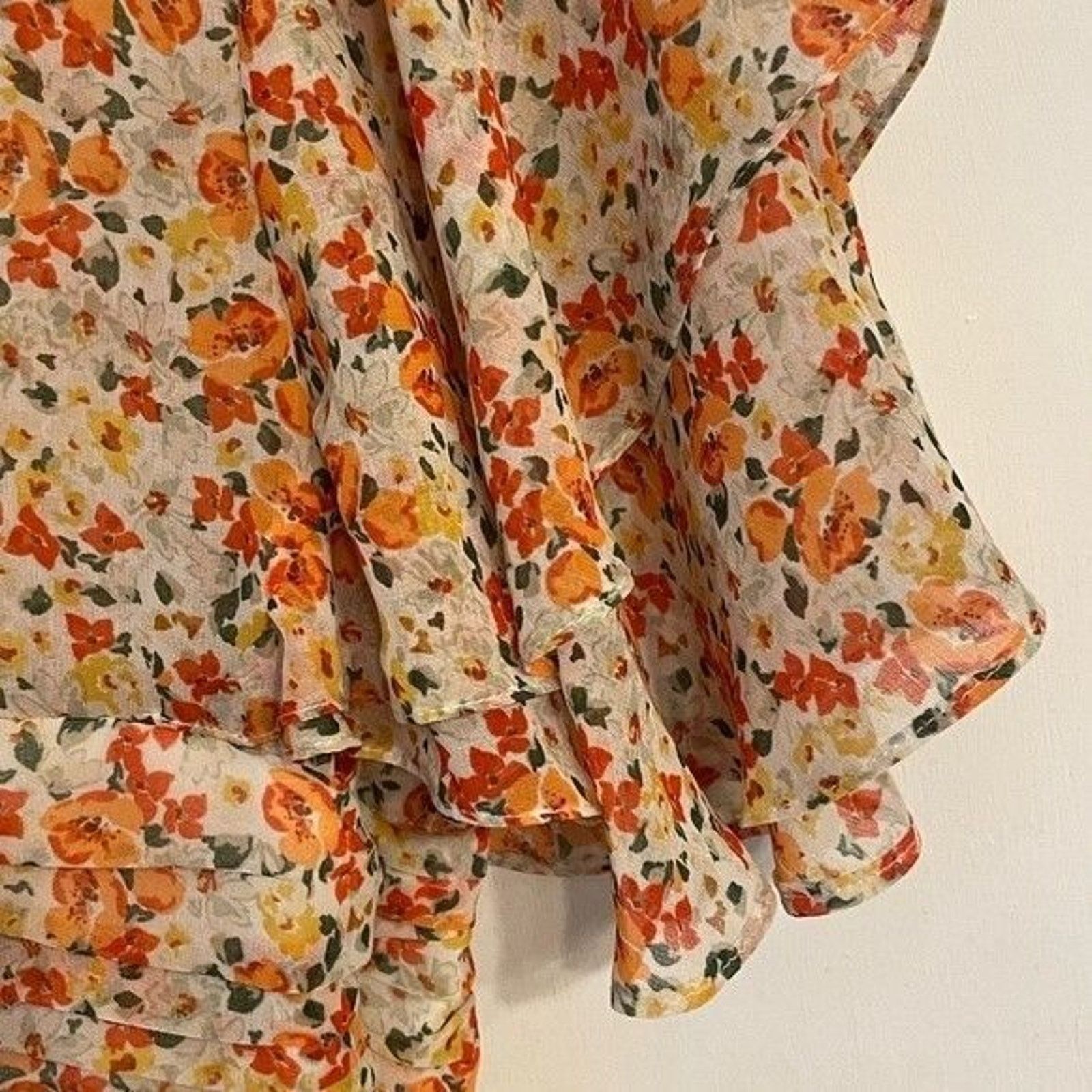 Zara Zara Shirt Women's Small Ditsy Floral Blouse Cottagecore Size S / US 4 / IT 40 - 11 Thumbnail