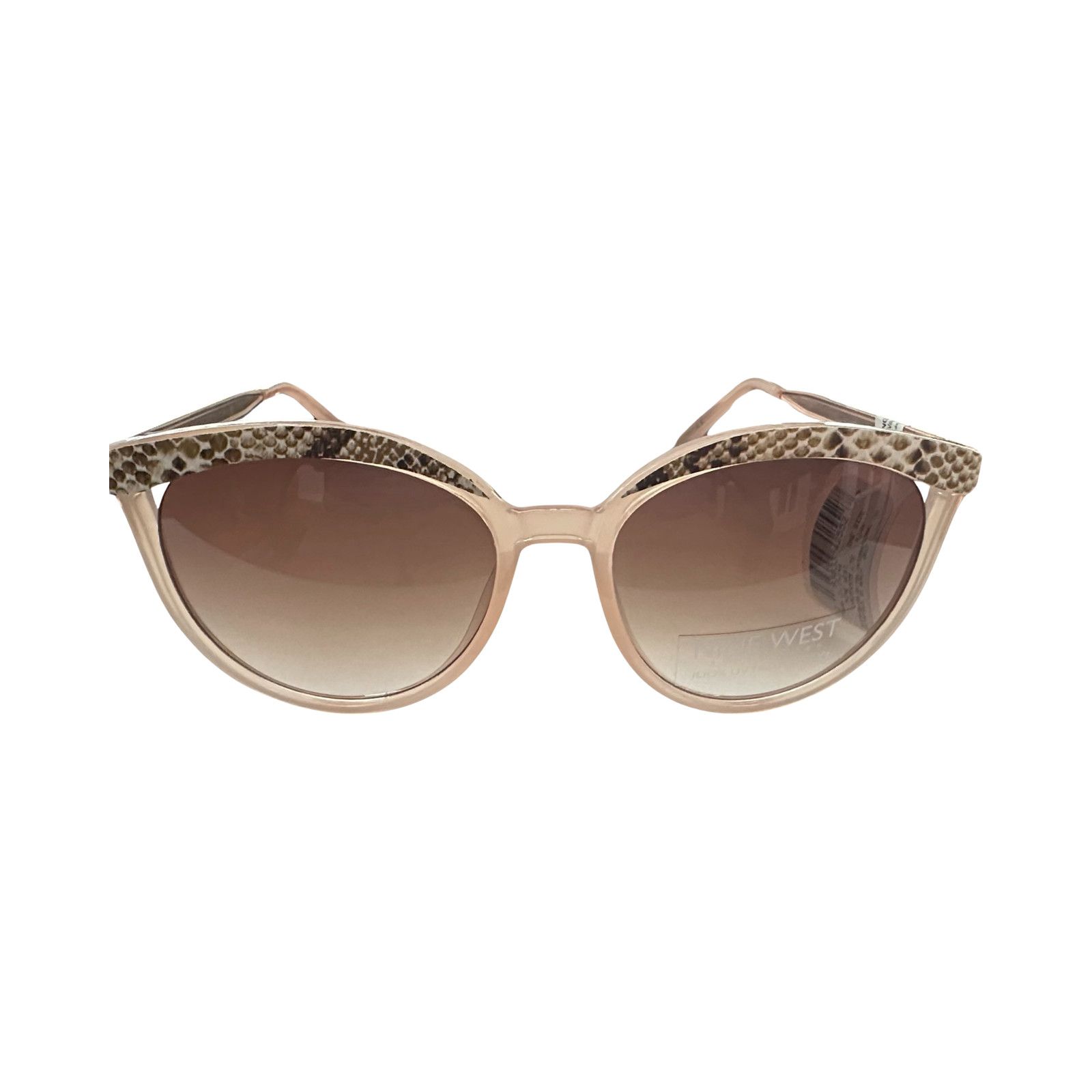 Nine West Nine West Cat Eye Vented Sunglasses Pink Frame Gradient Lens Size ONE SIZE - 1 Thumbnail