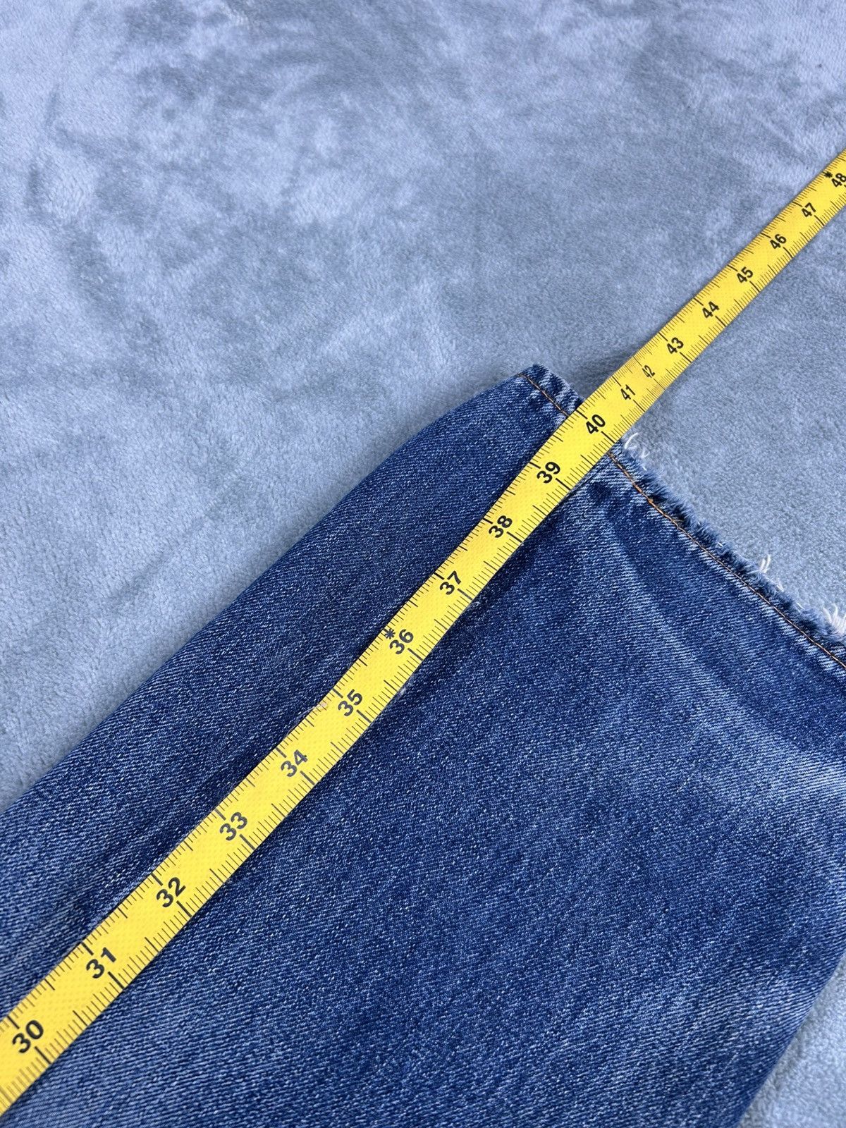 Levi's Vintage Clothing Vintage LVC Levi’s 551zxx Big E Distressed Denim Size US 33 - 20 Thumbnail