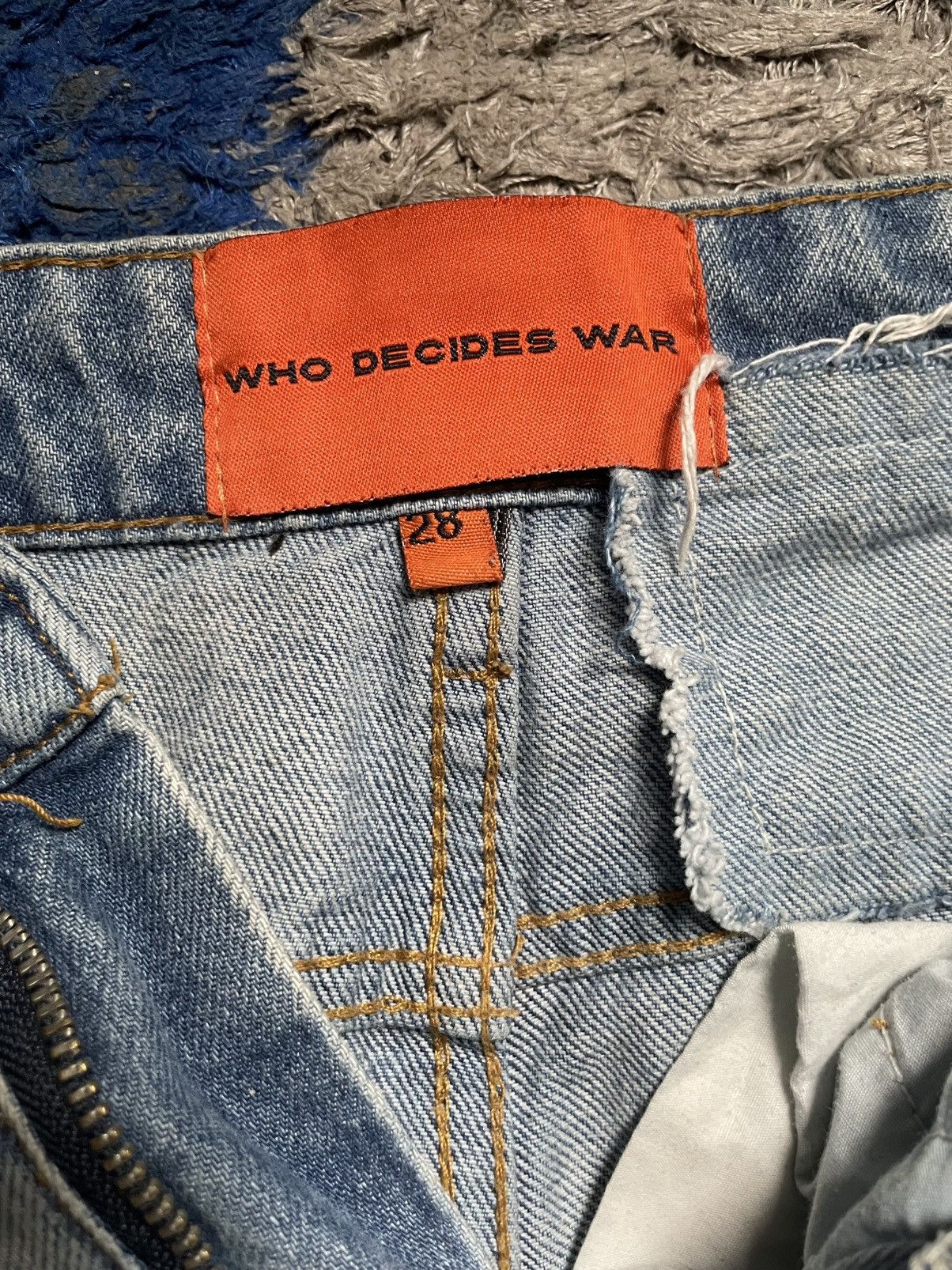 Who Decides War (SOLD) Who Decides War Final Destination Patch Crystal Denim Size US 28 / EU 44 - 5 Thumbnail