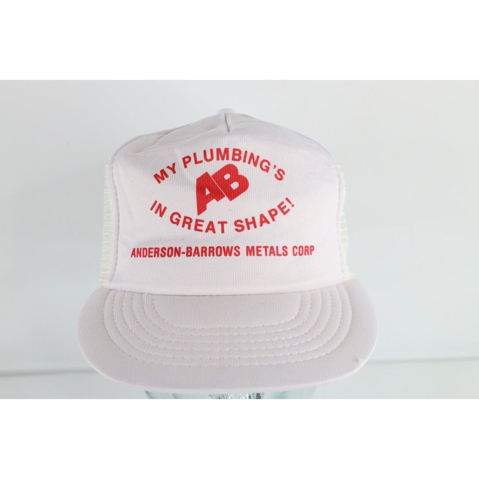 Vintage Vintage 80s Plumber My Plumbings In Great Shape Hat Size ONE SIZE - 1 Thumbnail
