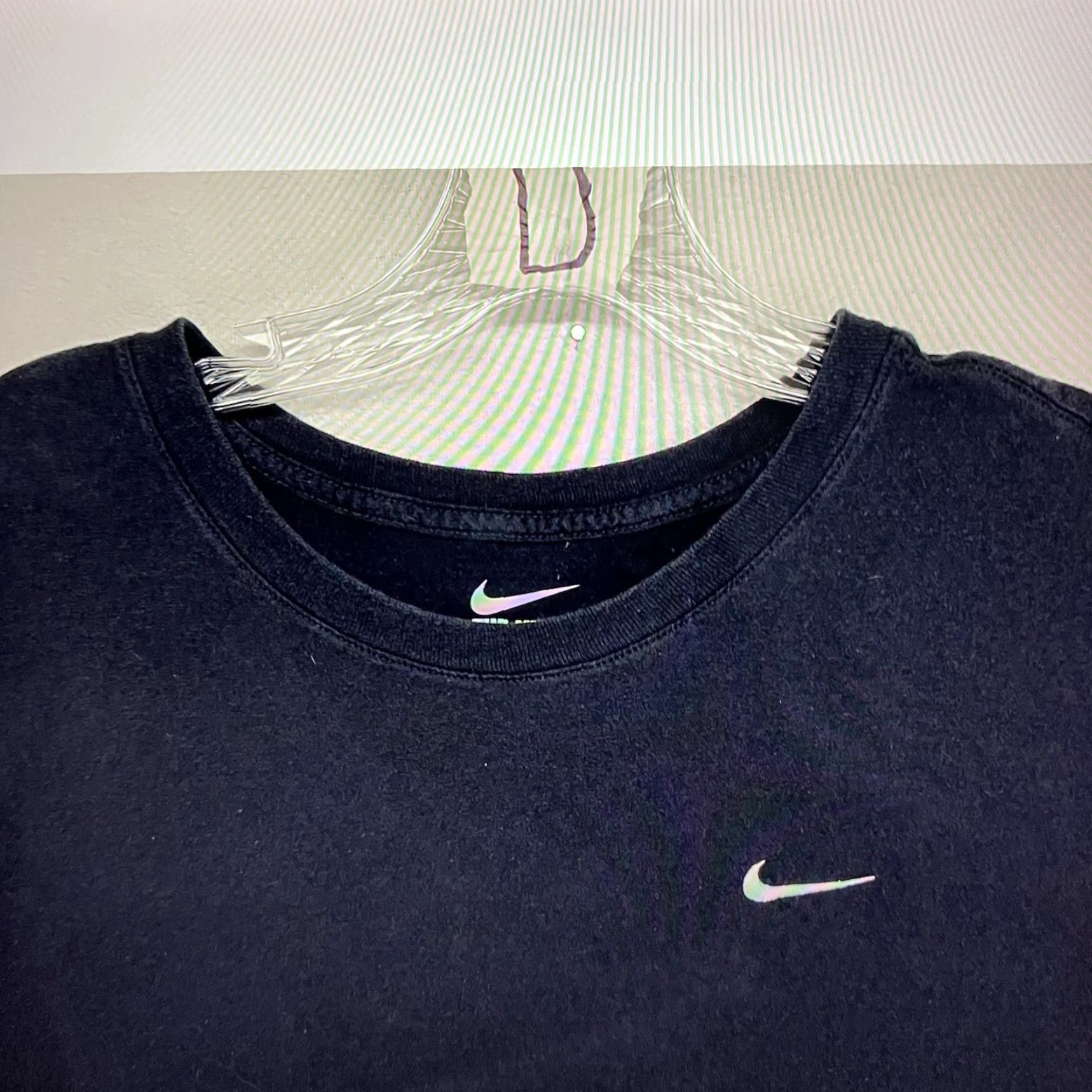 Nike VINTAGE Nike T-Shirt Men 2XL Black White Crew Neck Short Sleeve Cotton Retro 90s Streetwear Size US XXL / EU 58 / 5 - 5 Thumbnail