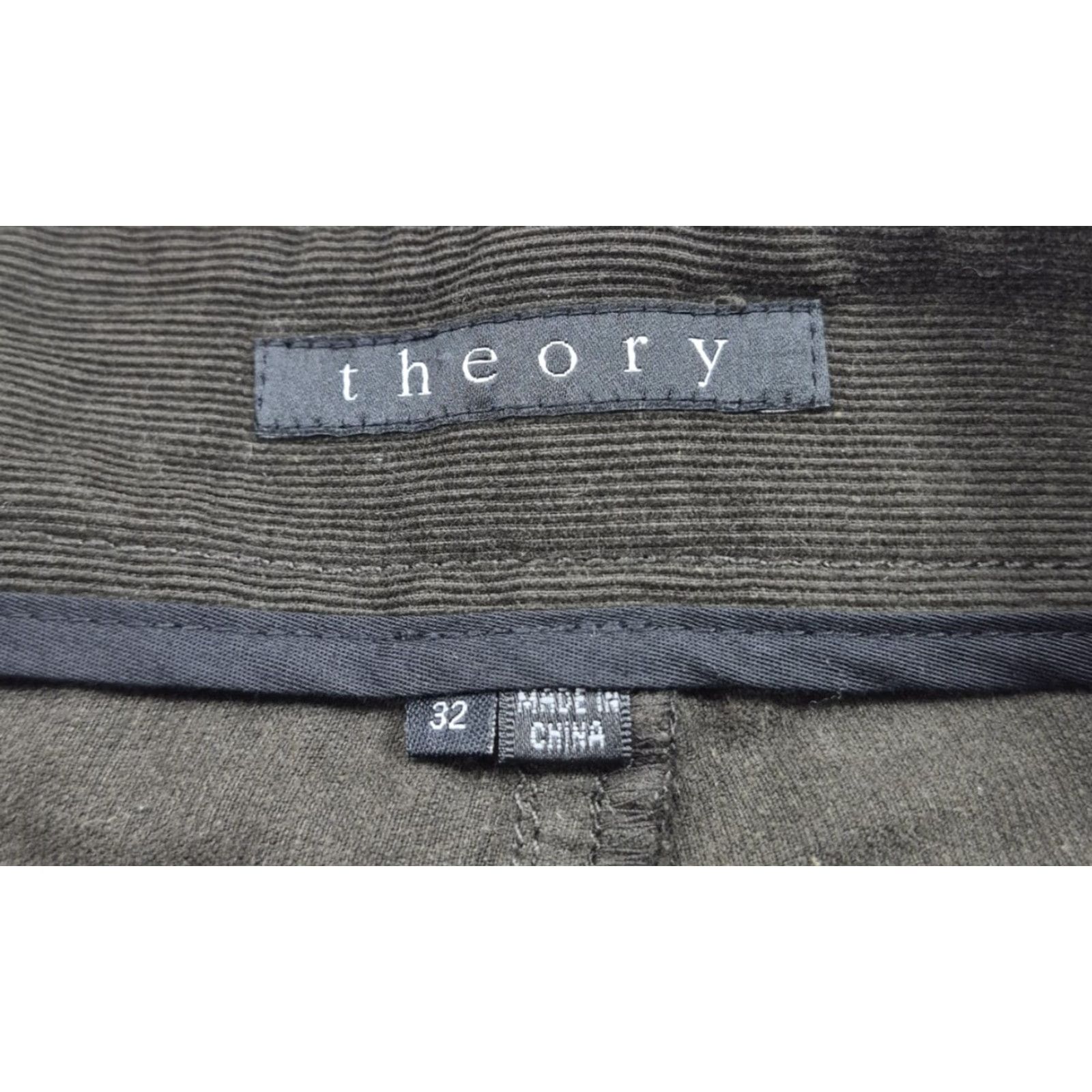Theory Theory Corduroy Pants Mens 32x32 Straight Leg 5 Pocket Chino Brown Casual Fall Size US 32 / EU 48 - 6 Thumbnail
