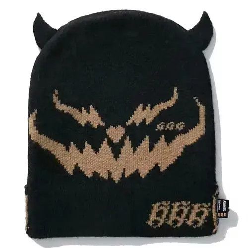 Other Custom Produced Flip Down Beanie Mask Hat Black Size ONE SIZE - 1 Thumbnail