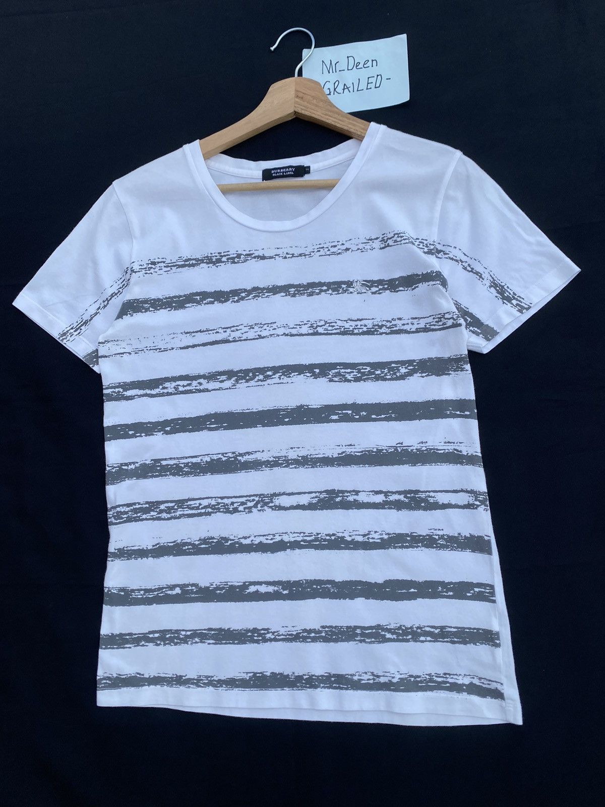 Burberry Vintage Burberry Black Label Stripes Tshirt Size US S / EU 44-46 / 1 - 3 Thumbnail