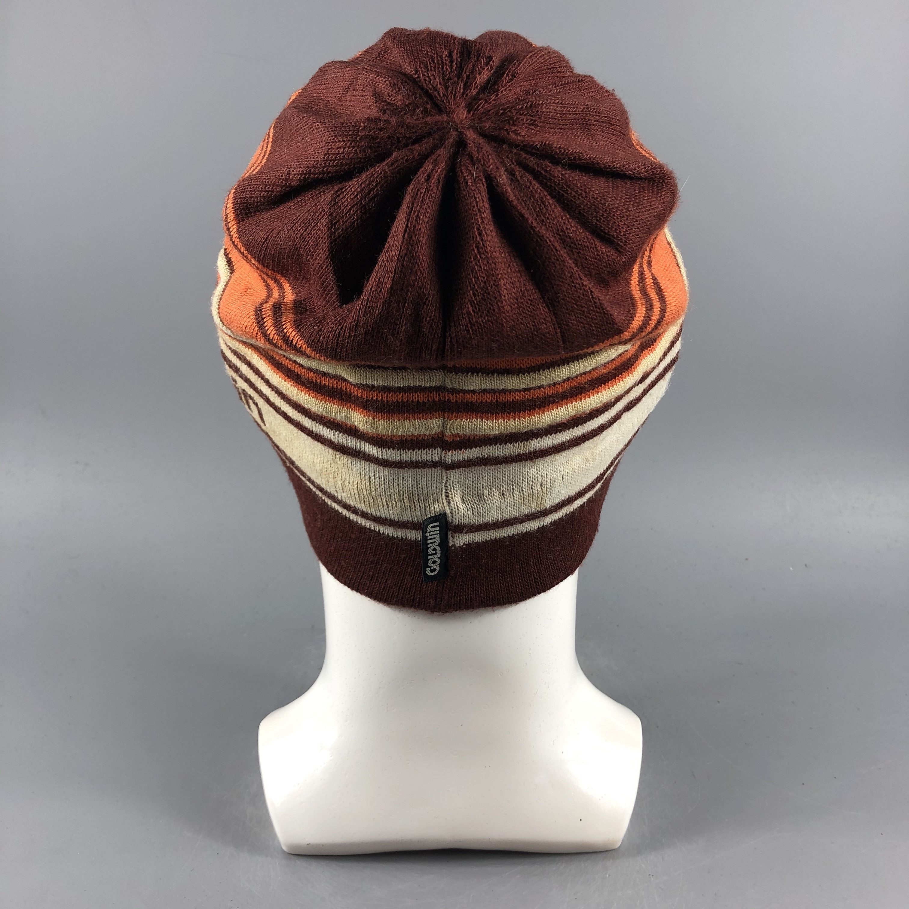 Goldwin × Vintage Goldwin Stripe Beanie Snow Hat Snow Cap -D229 Size ONE SIZE - 2 Thumbnail