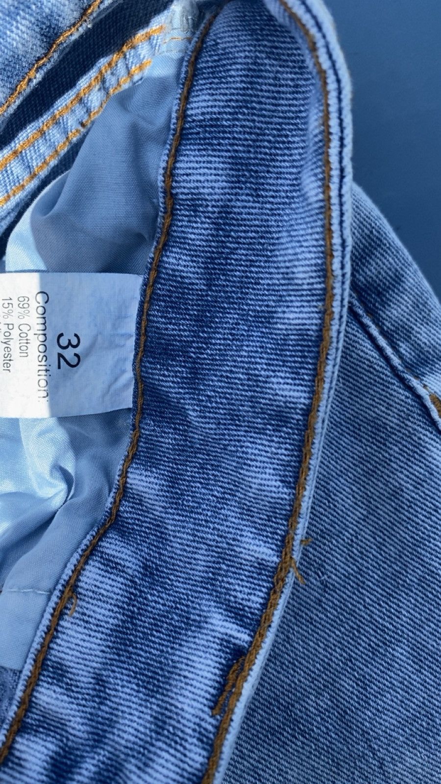 Other Mens plain blue jeans Size US 32 / EU 48 - 2 Thumbnail