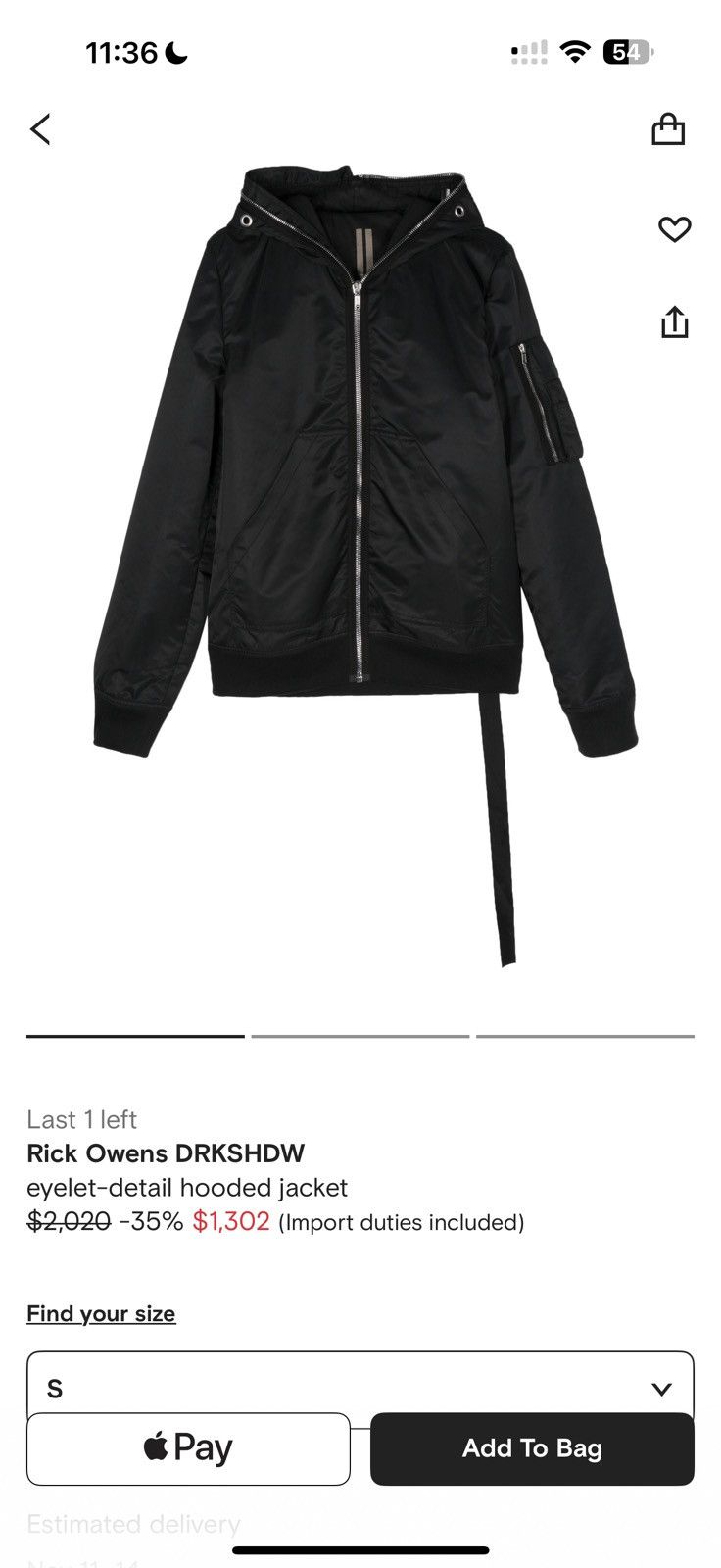 Rick Owens Rick Owens Gimp Bomber Hoodie Size US M / EU 48-50 / 2 - 7 Thumbnail